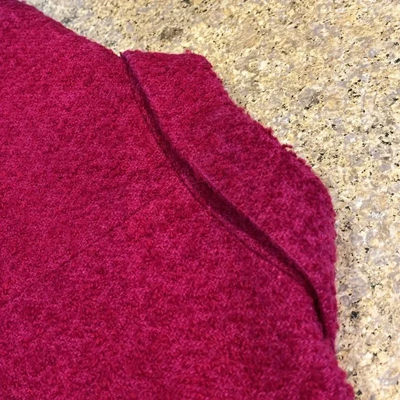 Jennifer & Grace Fuchsia Raspberry Pink Wool Blend Blazer 10 Lined - Picture 9 of 17